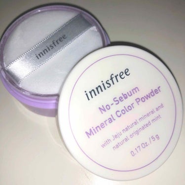 ノーセバム　ミネラルカラーパウダー　/innisfree/ルースパウダーを使ったクチコミ（1枚目）