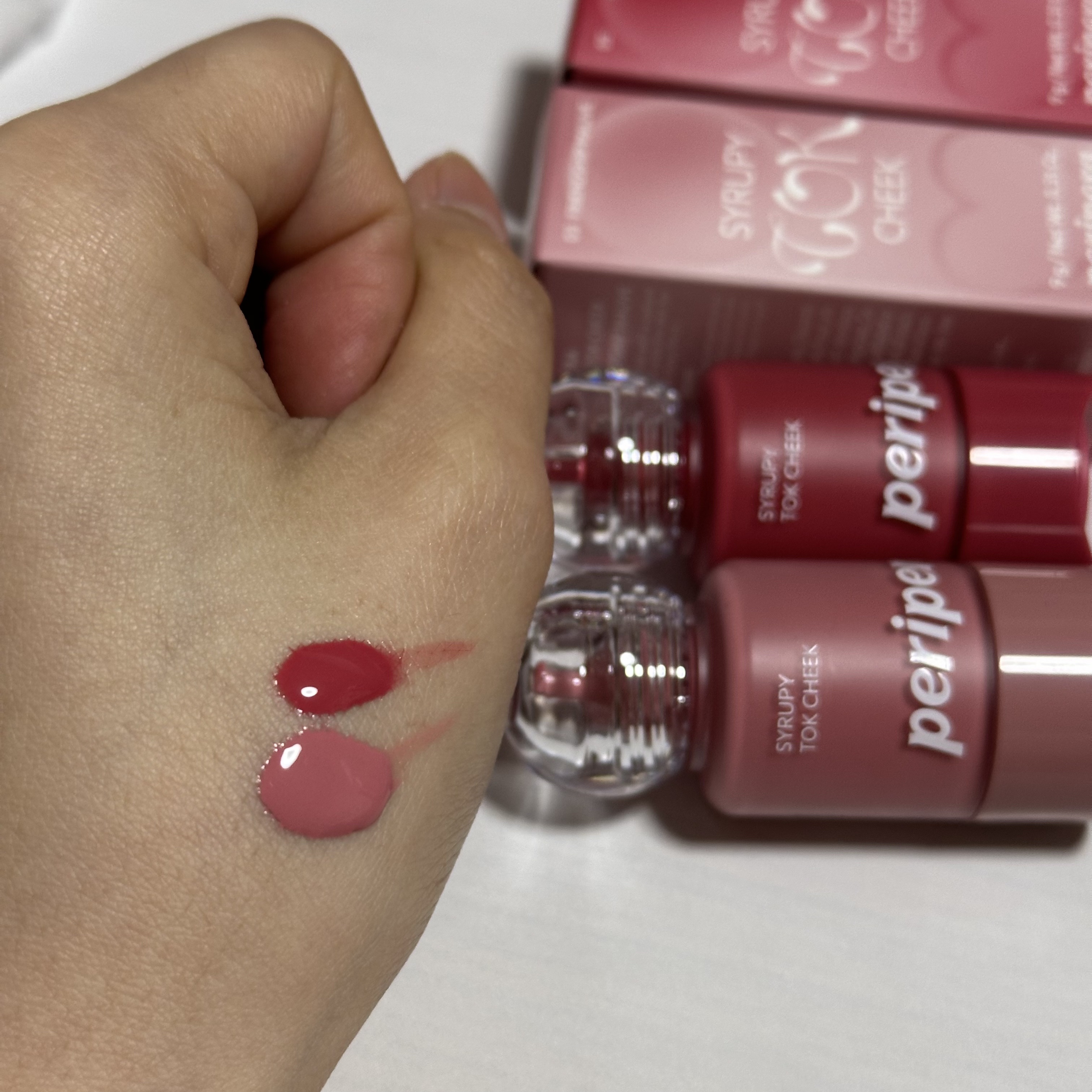ペリペラ シロッピー トック チーク/PERIPERA/リキッドチークを使ったクチコミ（2枚目）