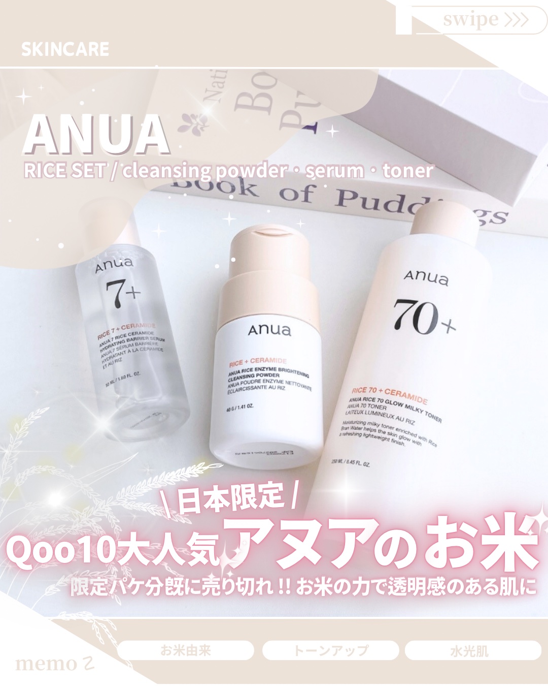 ライス70 グロウミルキートナー/Anua/化粧水を使ったクチコミ（1枚目）