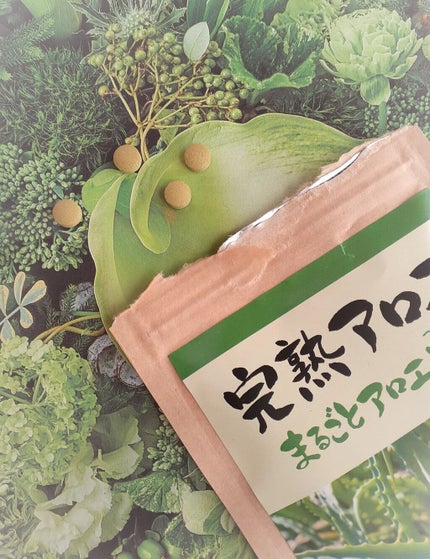 完熟アロエ まるごとアロエ粒 /アロエ本舗/健康サプリメントを使ったクチコミ(2枚目)