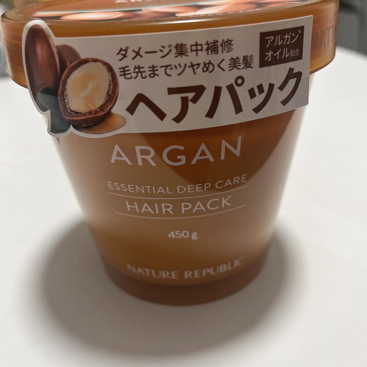 アルガンエッセンシャル ディープケアヘアパック/ネイチャーリパブリック/ヘアマスク・ヘアパックを使ったクチコミ（2枚目）