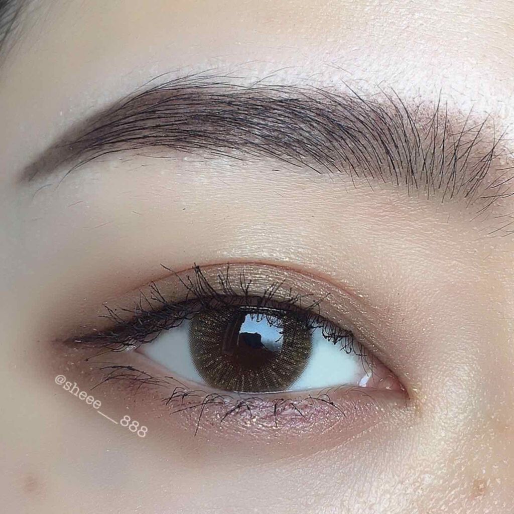 Eyelighter Glowy 1Month ブラウン/OLENS/カラーコンタクトレンズを使ったクチコミ（3枚目）