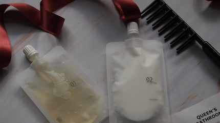 ヘアケアトライアルセット/QUEEN'S BATHROOM/トライアルキットを使ったクチコミ(2枚目)