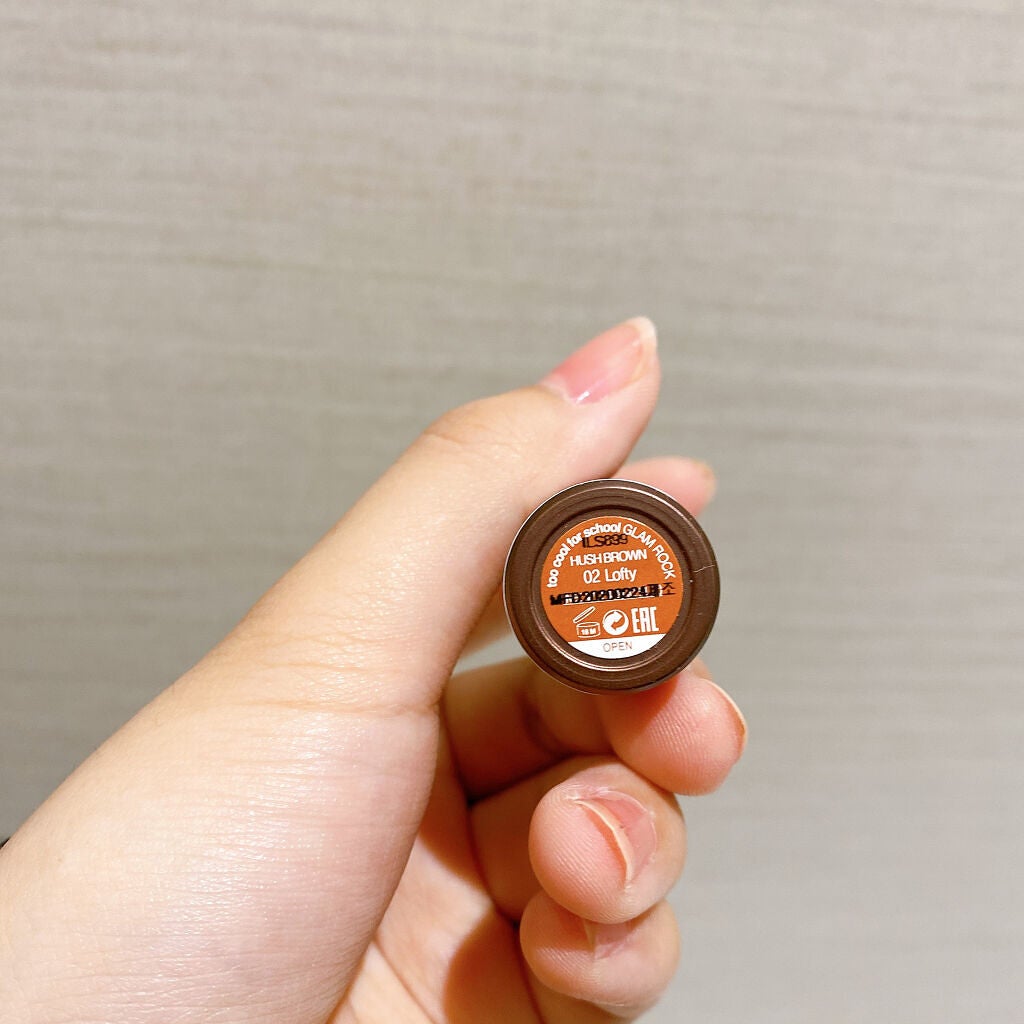 グラムロック ハッシュブラウン/too cool for school/口紅を使ったクチコミ(5枚目)