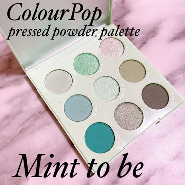 ColourPop mint to beのクチコミ「＼私のカラポスウォッチ！／

Part2です🙆‍♀️
持ってるカラポパレット等、記録がてら、お.....」（1枚目）