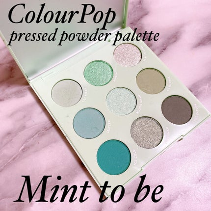 mint to be/ColourPop/アイシャドウパレットを使ったクチコミ(1枚目)