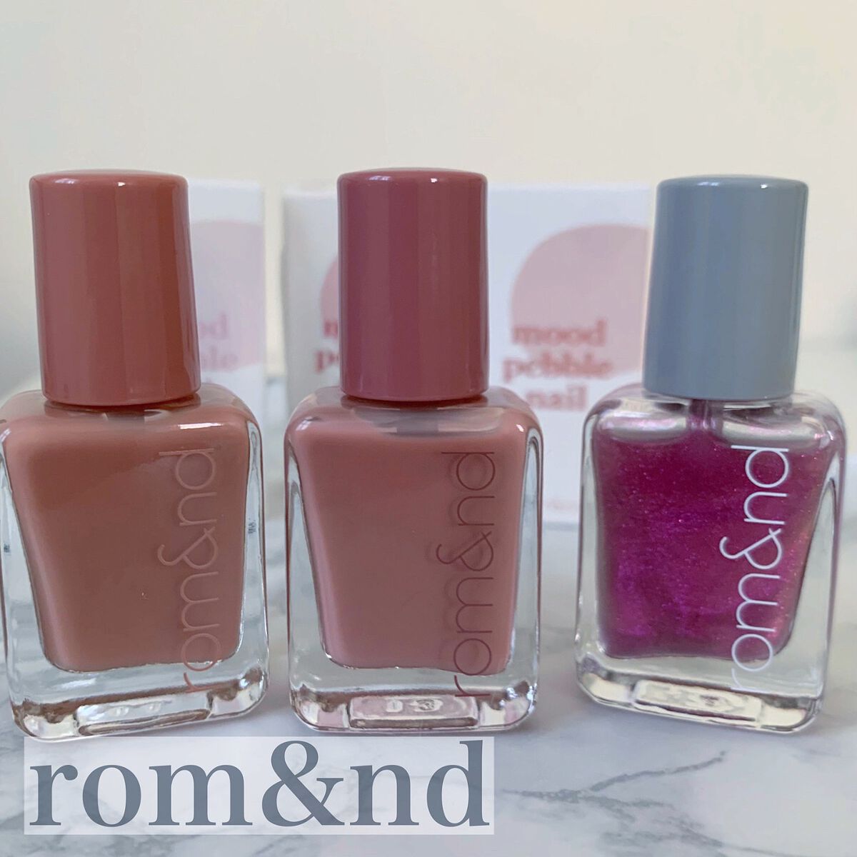 ムードペブルネイル/rom&nd/マニキュアを使ったクチコミ(1枚目)
