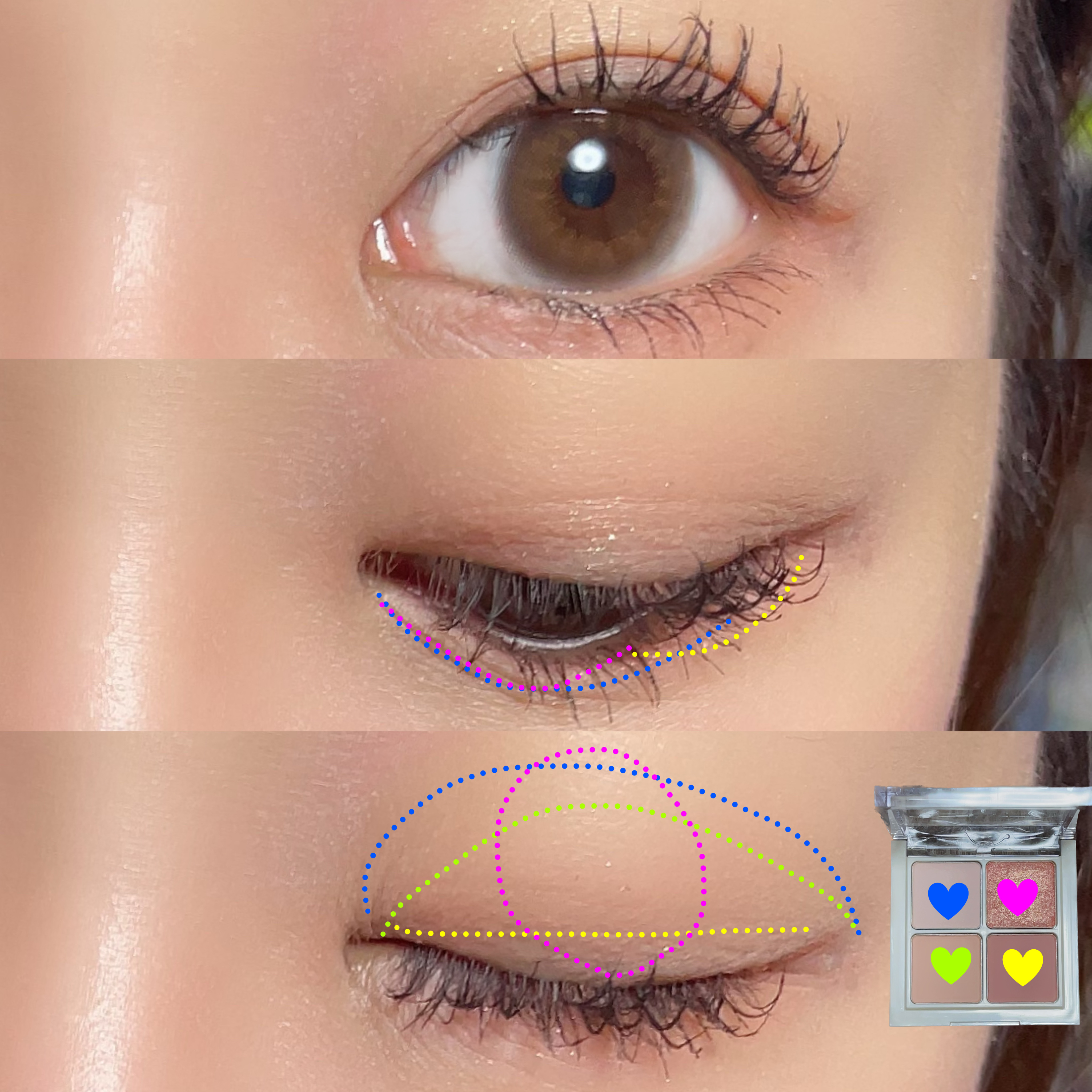 ソウルモーメントパーフェクトアイパレット/HASH/アイシャドウパレットを使ったクチコミ（2枚目）