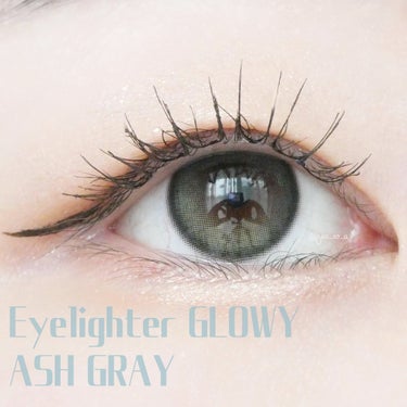 Eyelighter Glowy 1Month アッシュグレー/OLENS/カラーコンタクトレンズを使ったクチコミ（1枚目）