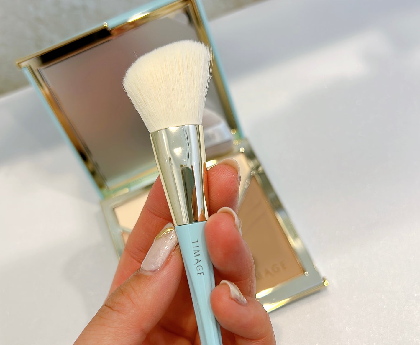 ハイライトシェーディングパレット/TIMAGE/パウダーハイライトを使ったクチコミ(5枚目)