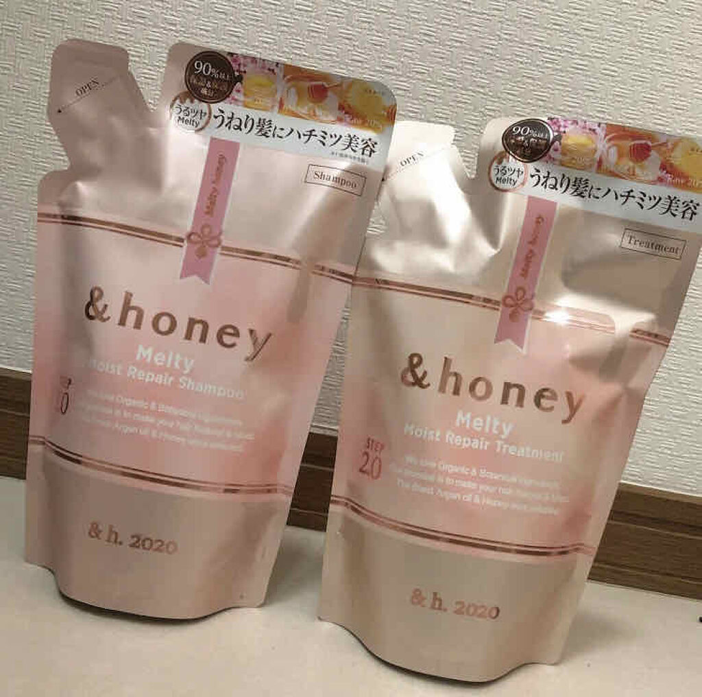 &honey Melty モイストリペア シャンプー1.0／モイストリペア ヘアトリートメント2.0/&honey/市販シャンプーを使ったクチコミ（1枚目）