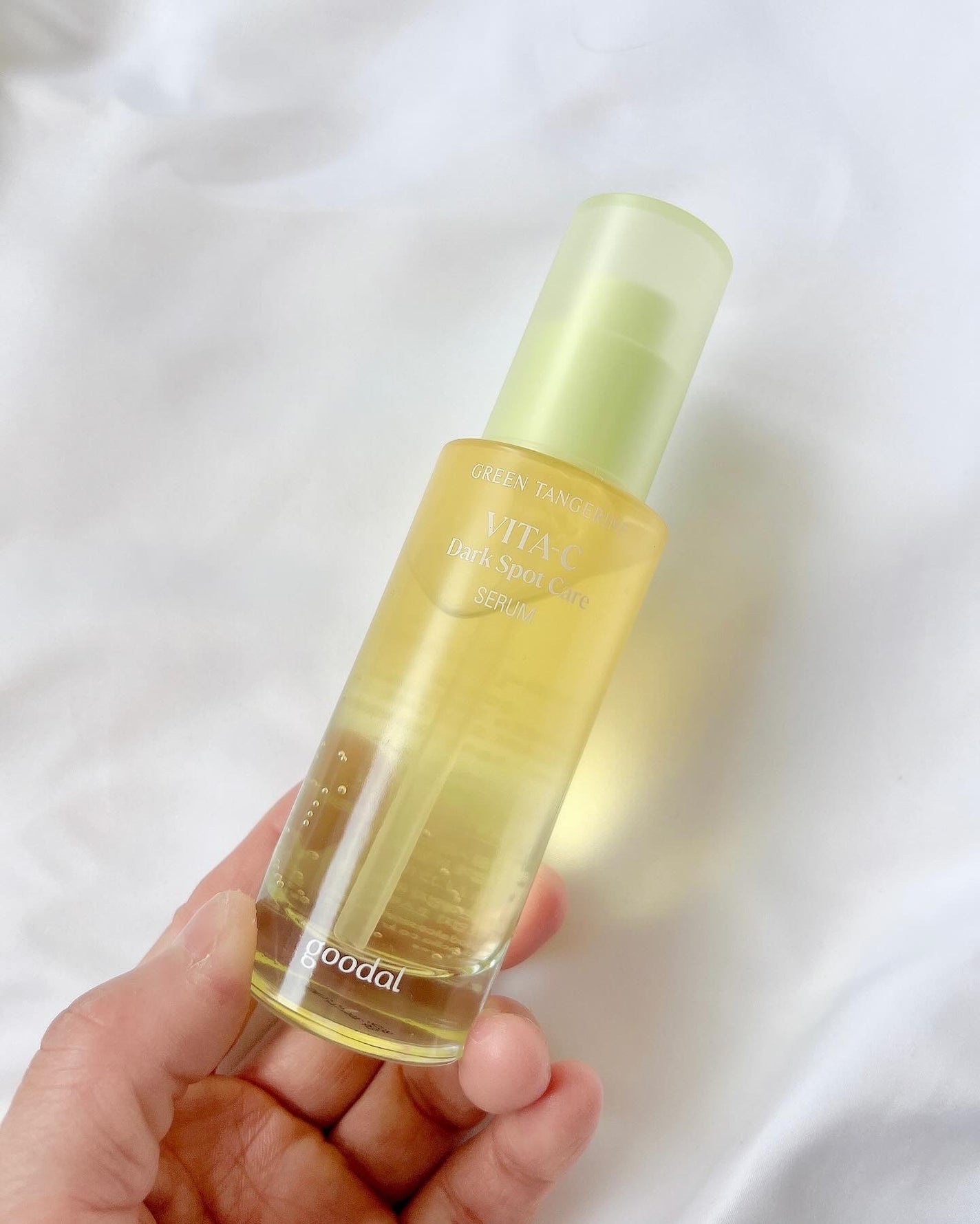グリーンタンジェリン ビタC ダークスポットケアセラム/goodal/美容液を使ったクチコミ(6枚目)
