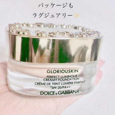 グロリアスキン パーフェクトルミナス クリーミーファンデーション 120/DOLCE&GABBANA BEAUTY/クリーム・エマルジョンファンデーションを使ったクチコミ（3枚目）