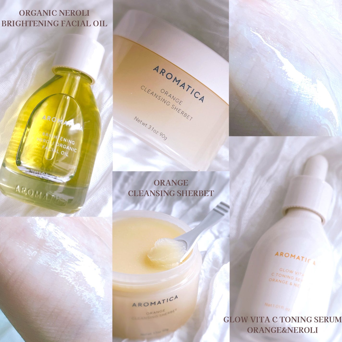 オレンジクレンジングシャーベット/AROMATICA/クレンジングバームを使ったクチコミ(2枚目)