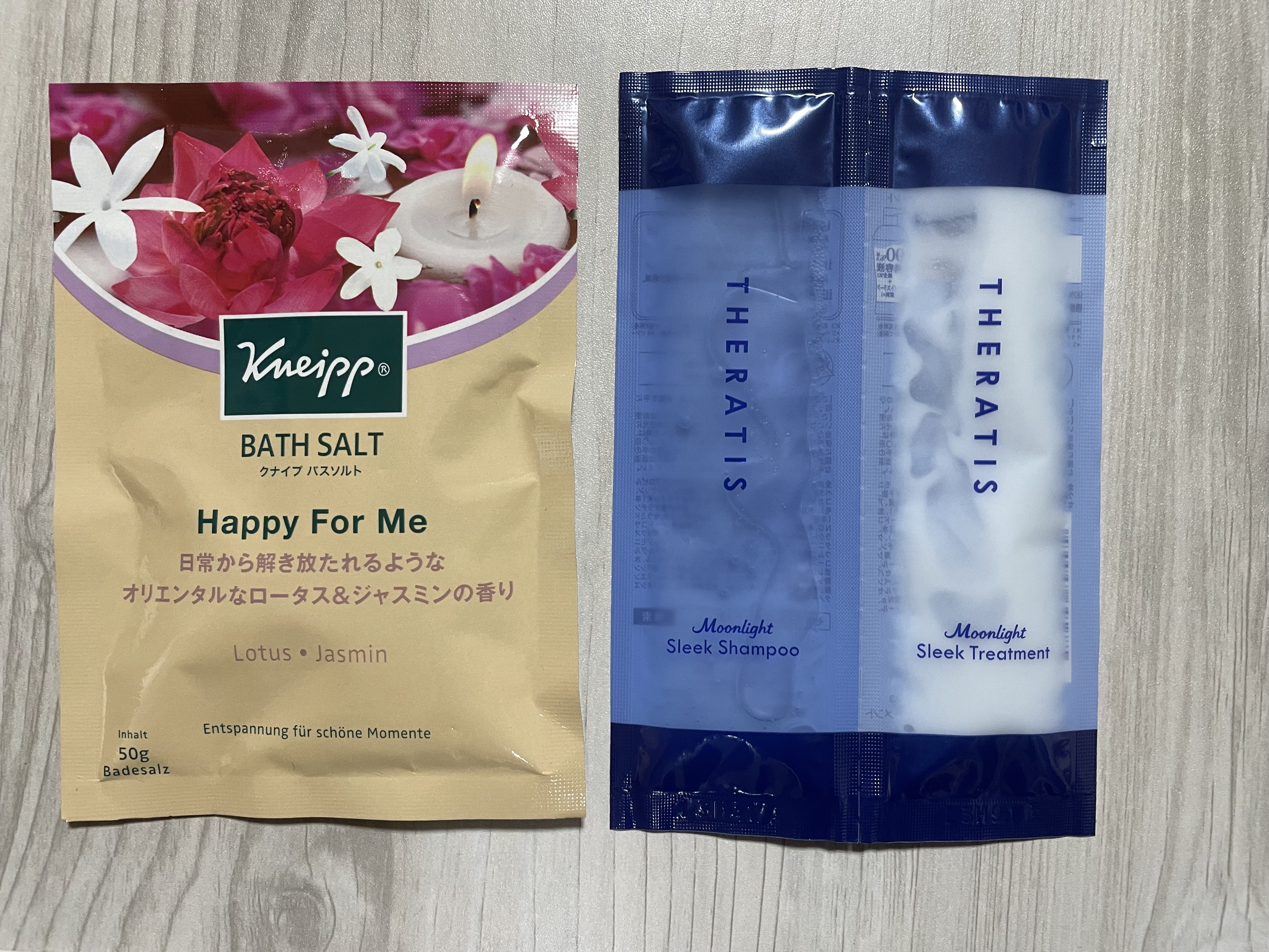 バスソルト ハッピーフォーミー ロータス＆ジャスミンの香り/クナイプ/無機塩系入浴剤を使ったクチコミ（1枚目）
