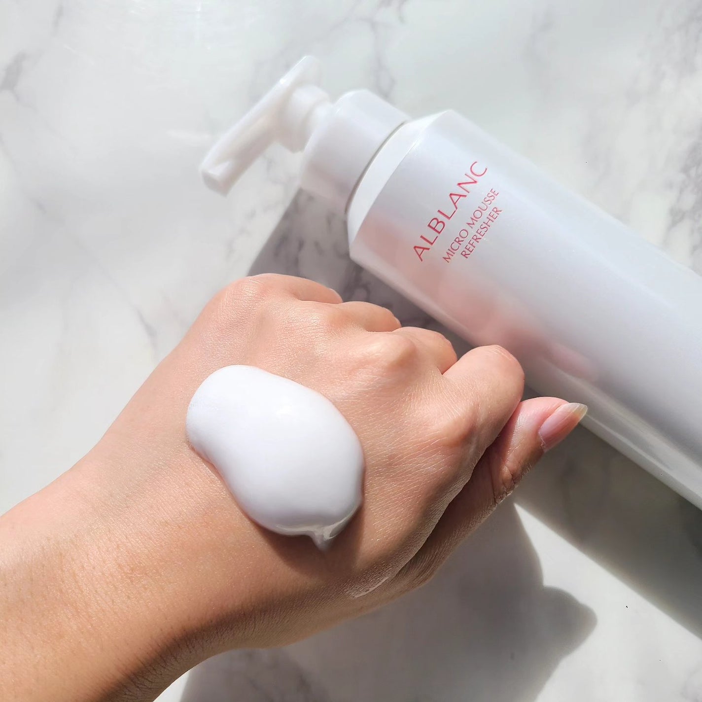 マイクロムース リフレッシャー/ALBLANC/泡洗顔を使ったクチコミ(3枚目)