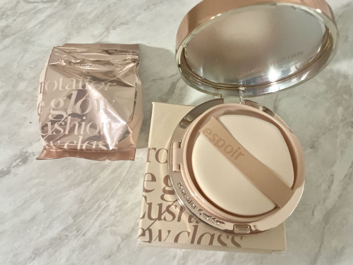 プロテーラービーグロウクッション ニュークラス/espoir/クッションファンデーションを使ったクチコミ（1枚目）