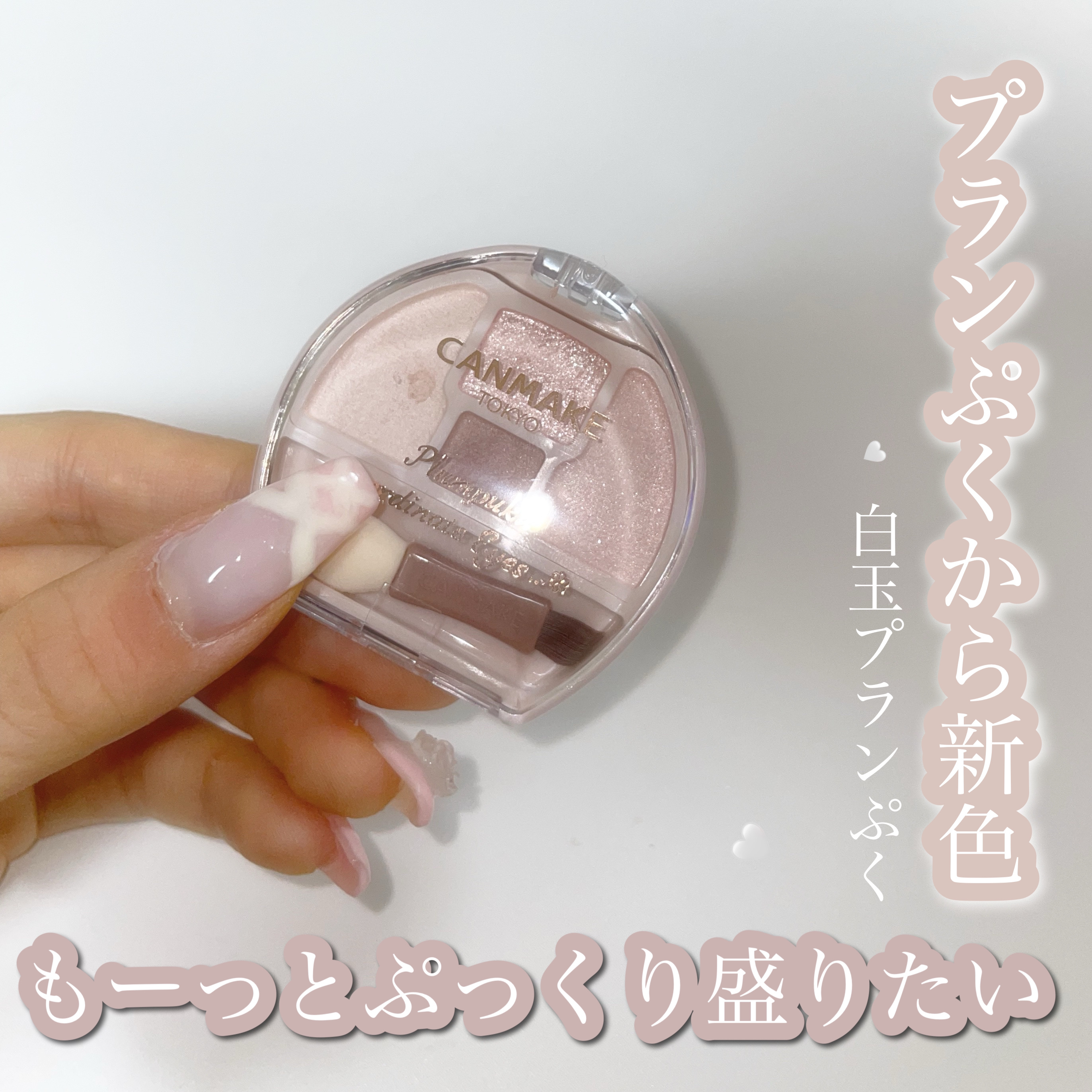 プランぷくコーデアイズ/キャンメイク/パウダーアイシャドウを使ったクチコミ（1枚目）