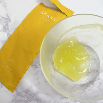 スパークリングセラムパック【YELLOW】/AKAHA/シートマスク・パックを使ったクチコミ(2枚目)