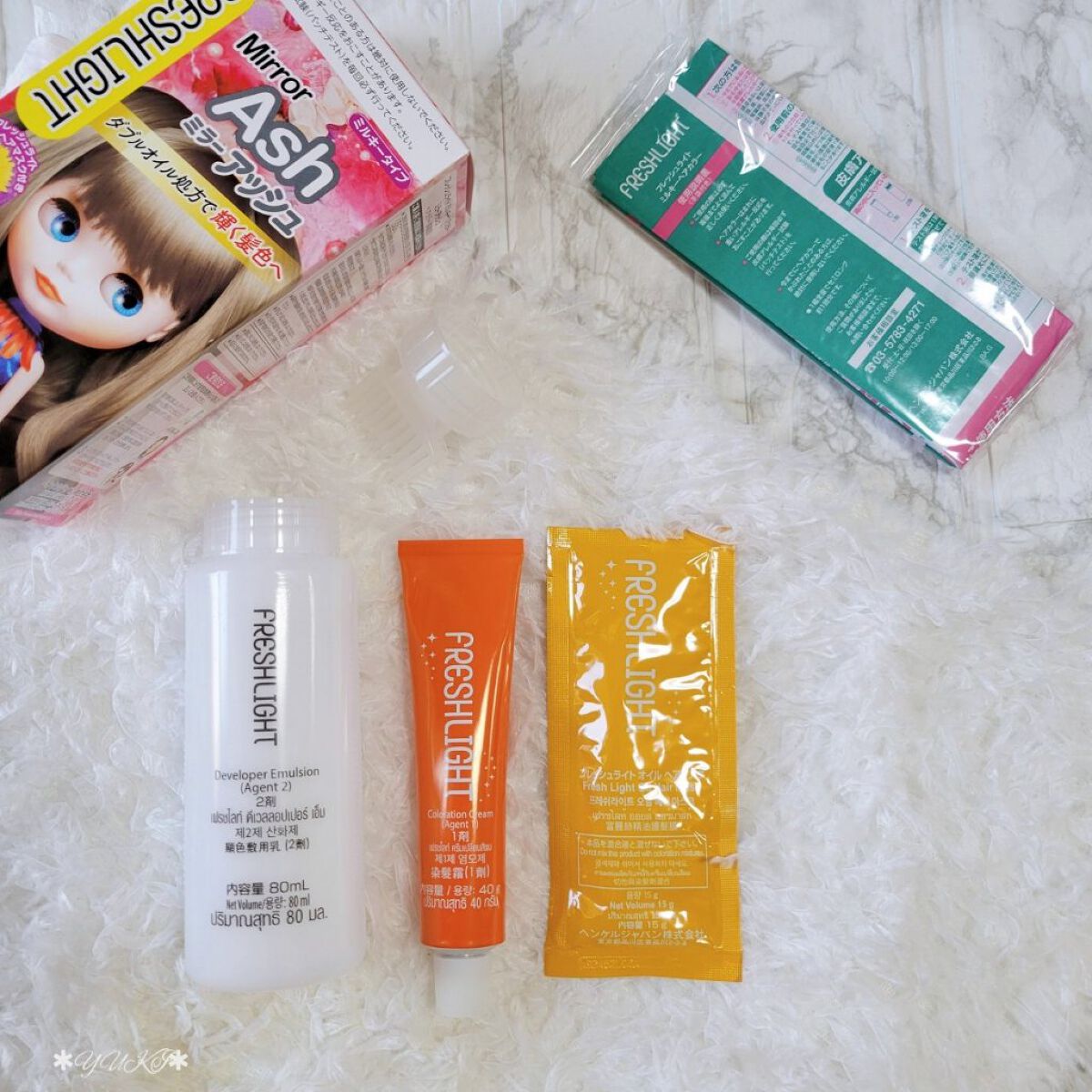 ミルキーヘアカラー/フレッシュライト/ヘアカラーを使ったクチコミ（3枚目）