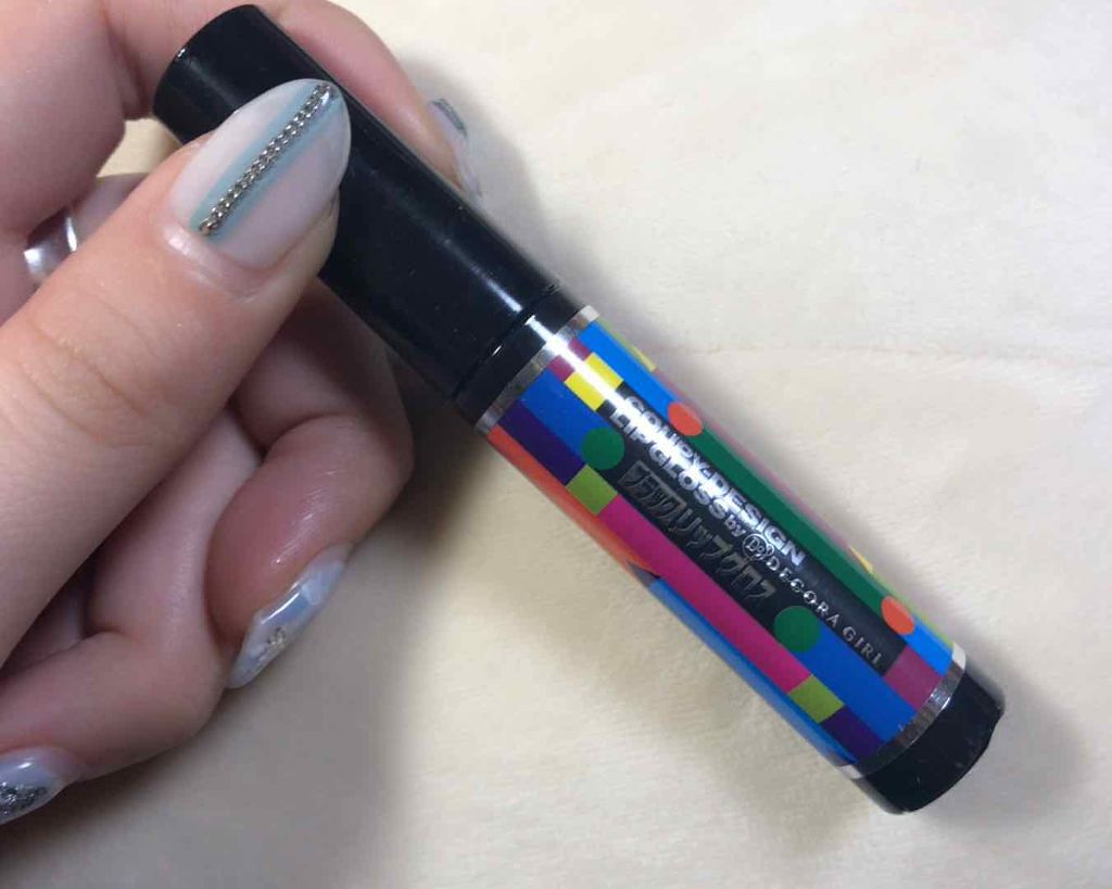 クーピー柄ブラックグロス/デコラガール/リップグロスを使ったクチコミ（3枚目）