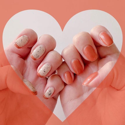 #サンドネイル,#ネイル,#セルフネイル,#ポリッシュネイル,#アシメネイル,#左右非対称ネイル,#フレンチネイル,#砂ネイル,#テラコッタネイルのネイルデザイン