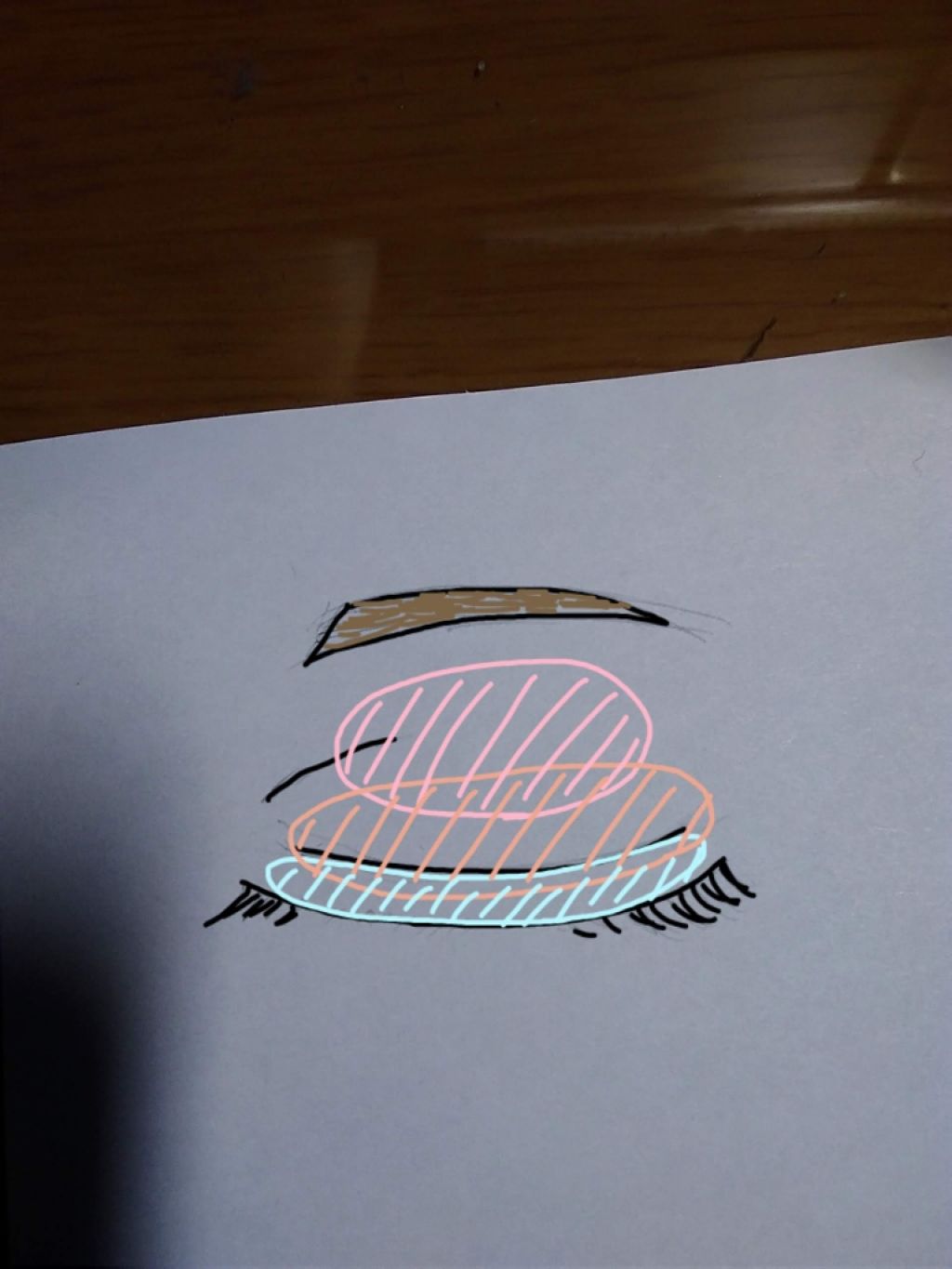 カンコレアイシャドウ/DAISO/アイシャドウパレットを使ったクチコミ(4枚目)