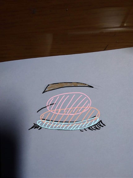 カンコレアイシャドウ/DAISO/アイシャドウパレットを使ったクチコミ(4枚目)