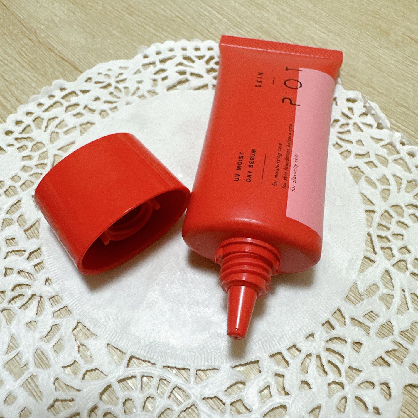 UVモイストデイセラム/SKIN POT/日焼け止めローションを使ったクチコミ(4枚目)