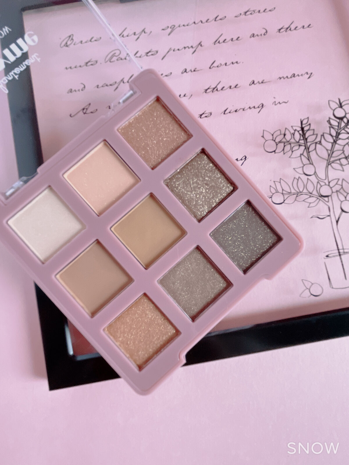 9色 アイシャドウパレット/meyme/アイシャドウパレットを使ったクチコミ（2枚目）