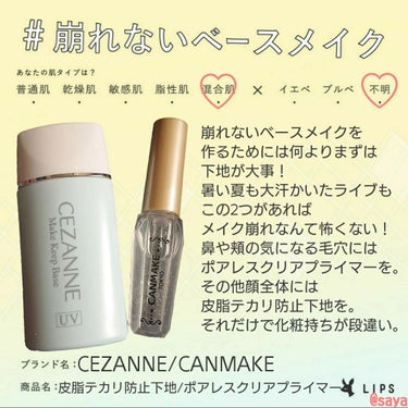 皮脂テカリ防止下地/CEZANNE/化粧下地を使ったクチコミ（1枚目）