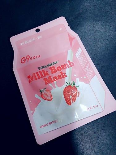 MILK BOMB MASK STRAWBERRY/G9SKIN/シートマスク・パックを使ったクチコミ（1枚目）