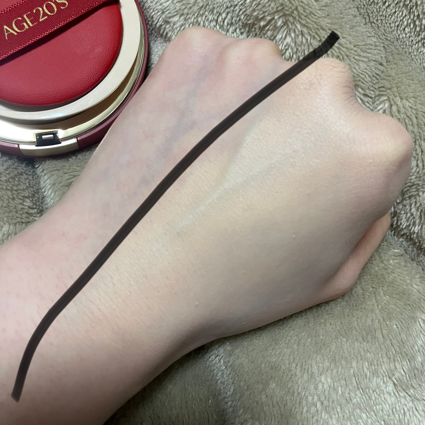 ベルベットラスティングパクト/AGE20’s/クッションファンデーションを使ったクチコミ(5枚目)
