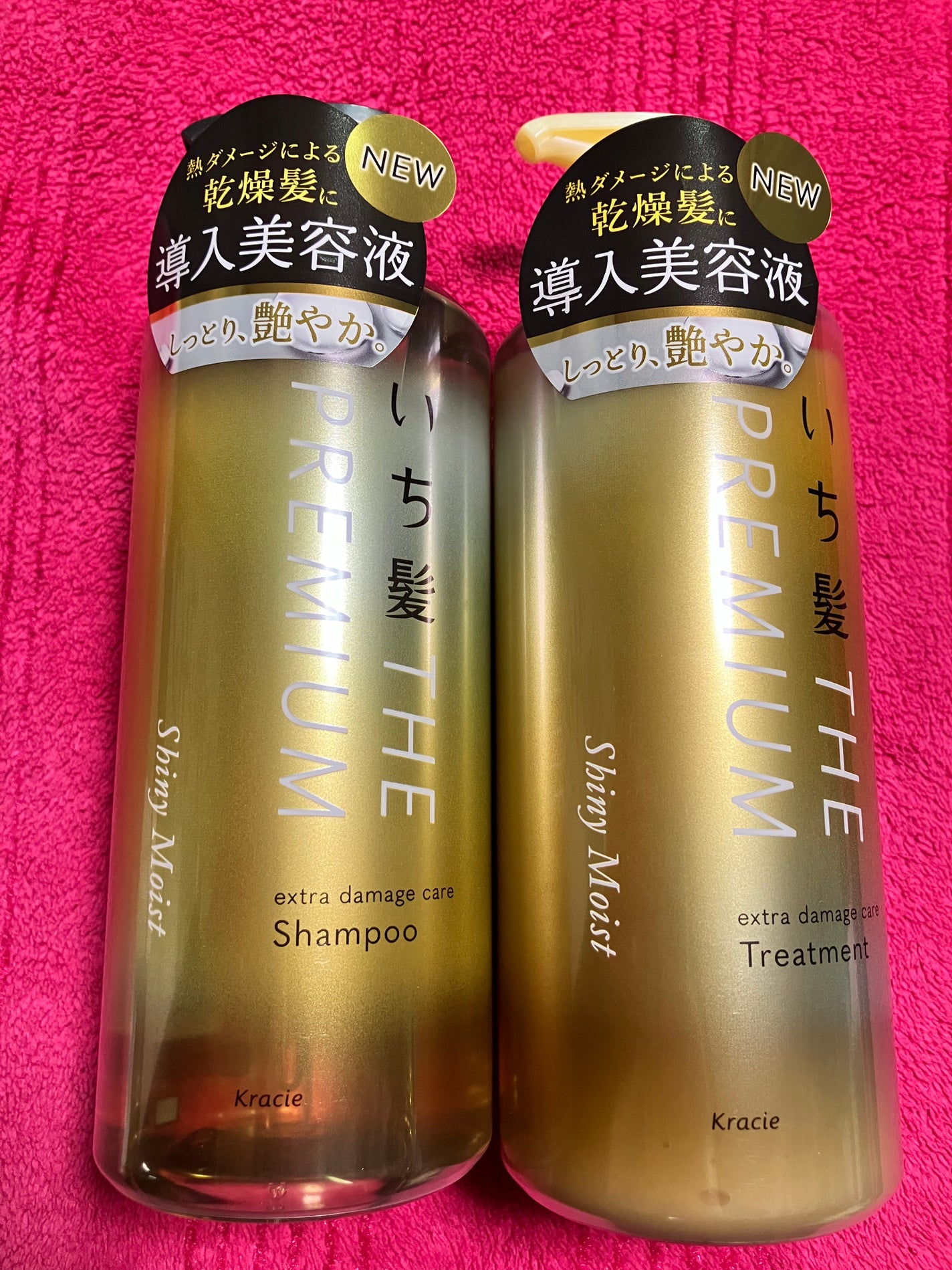 THE PREMIUM エクストラダメージケアシャンプー/トリートメント(シャイニーモイスト)/いち髪/市販シャンプーを使ったクチコミ(1枚目)