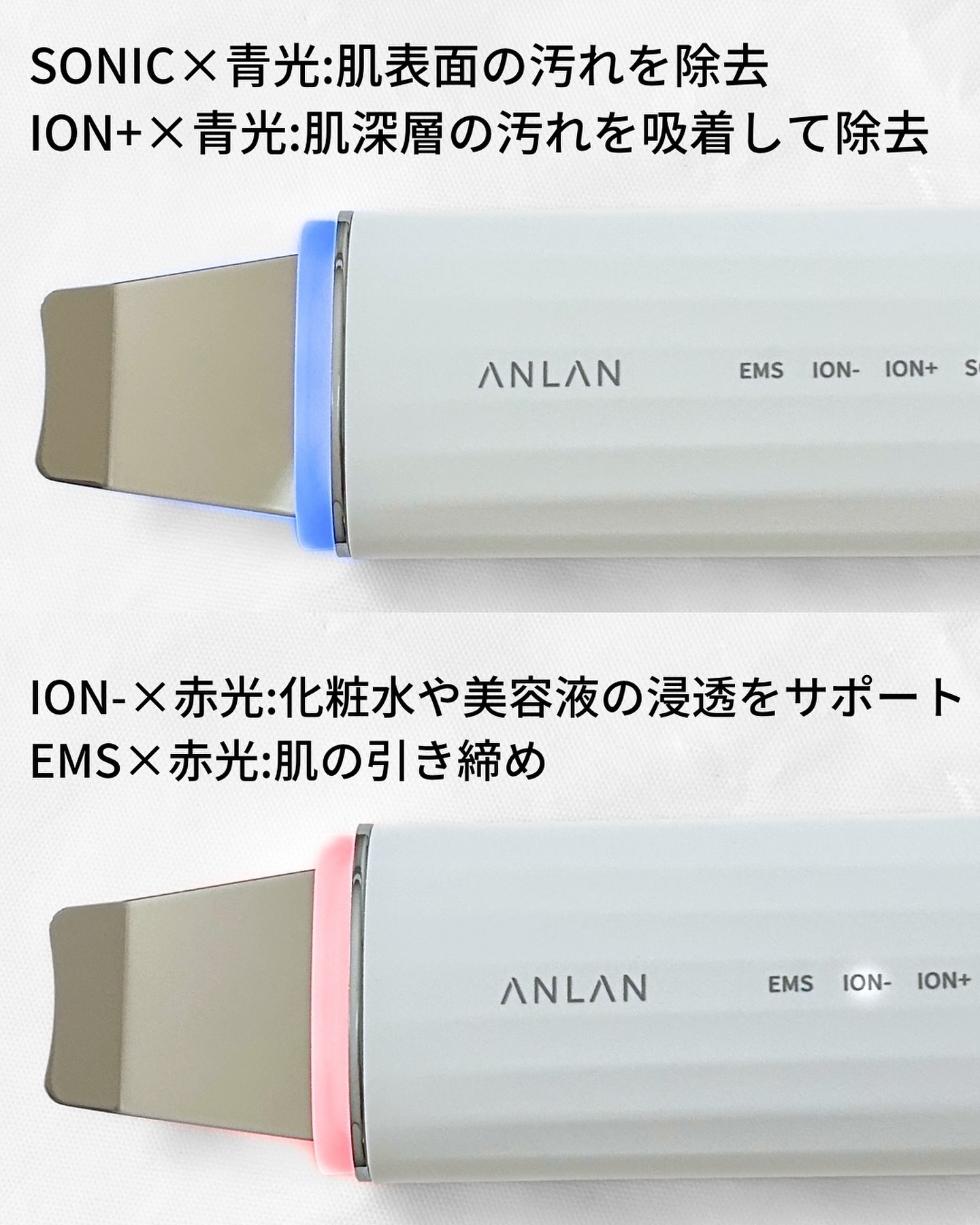 ロイヤル ウォーターピーリング IPX7完全防水/ANLAN/美顔器・マッサージを使ったクチコミ（3枚目）
