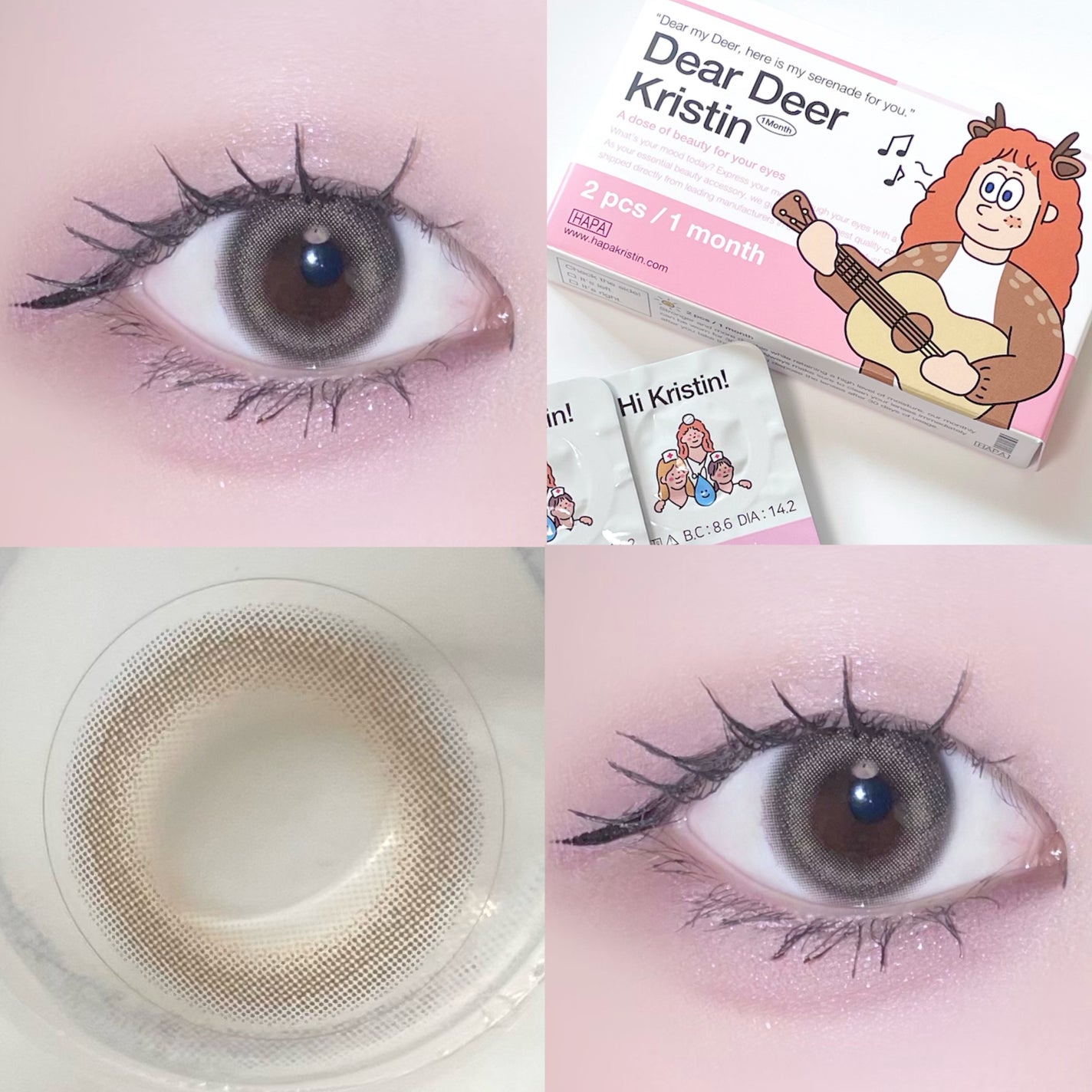 Dear Deer Kristen 1month/Hapa kristin/ワンデー(1DAY)カラコンを使ったクチコミ(1枚目)