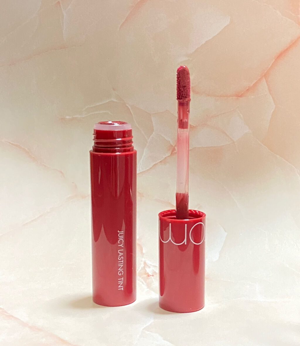 ジューシーラスティングティント/rom&nd/リップティントを使ったクチコミ（3枚目）