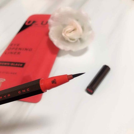 EYE OPENING LINER/UZU BY FLOWFUSHI/リキッドアイライナーを使ったクチコミ(2枚目)