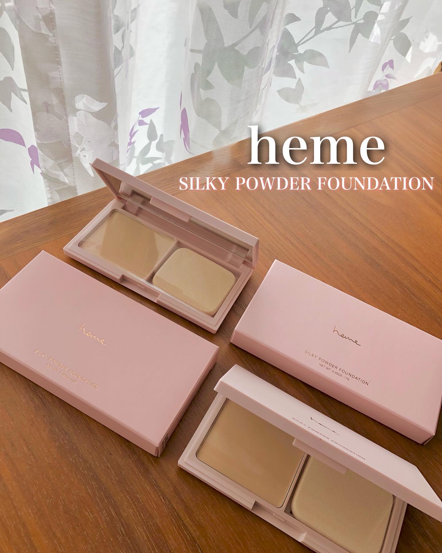 シルキーパウダーファンデーション アイボリー/heme/パウダーファンデーションを使ったクチコミ（1枚目）