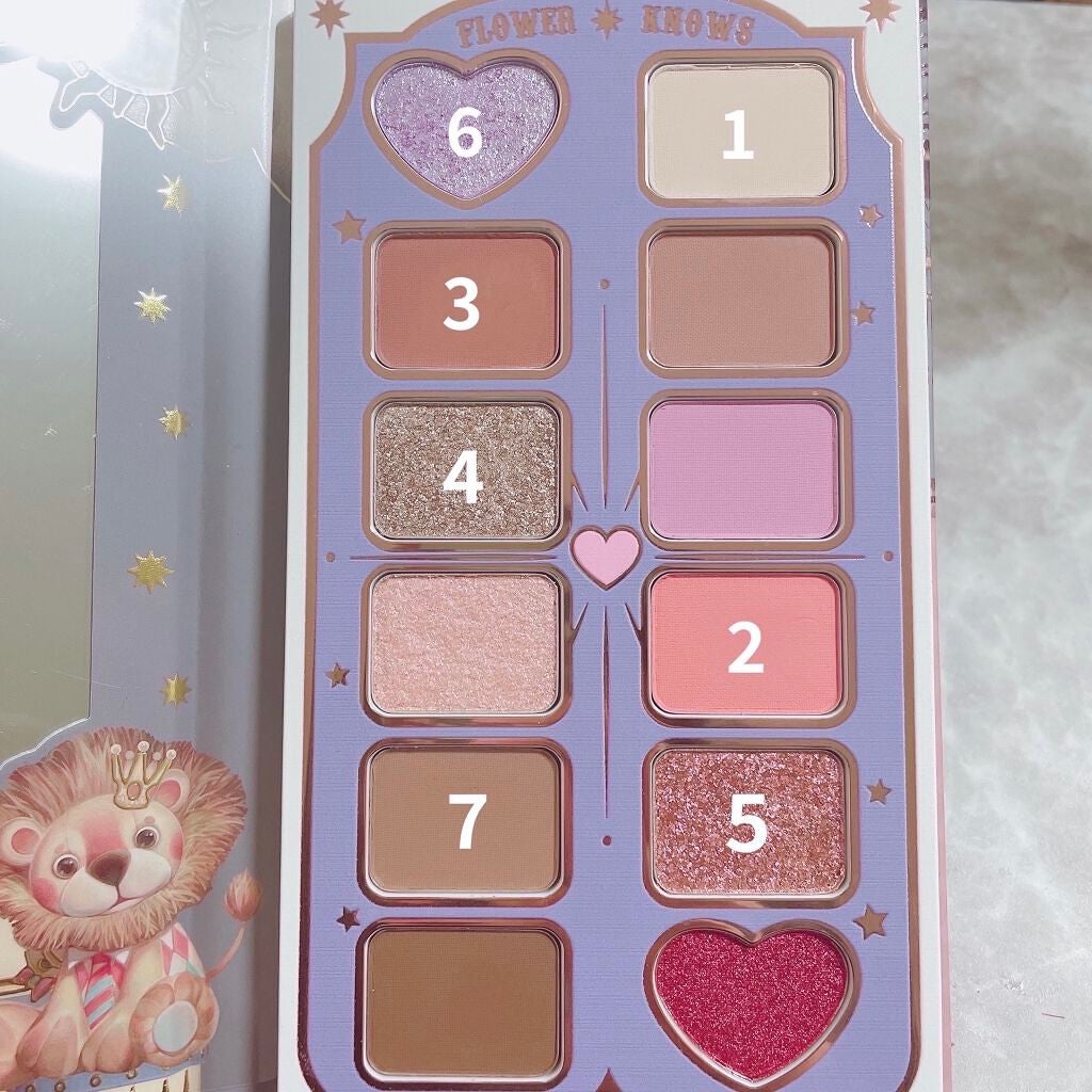 サーカスシリーズ12色アイシャドウパレット /FlowerKnows/アイシャドウパレットを使ったクチコミ(2枚目)