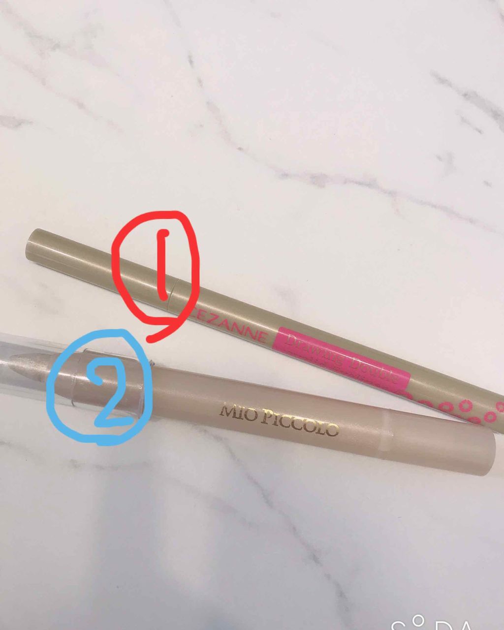 MP2wayアイクレヨン/セリア/スティックアイシャドウを使ったクチコミ（2枚目）