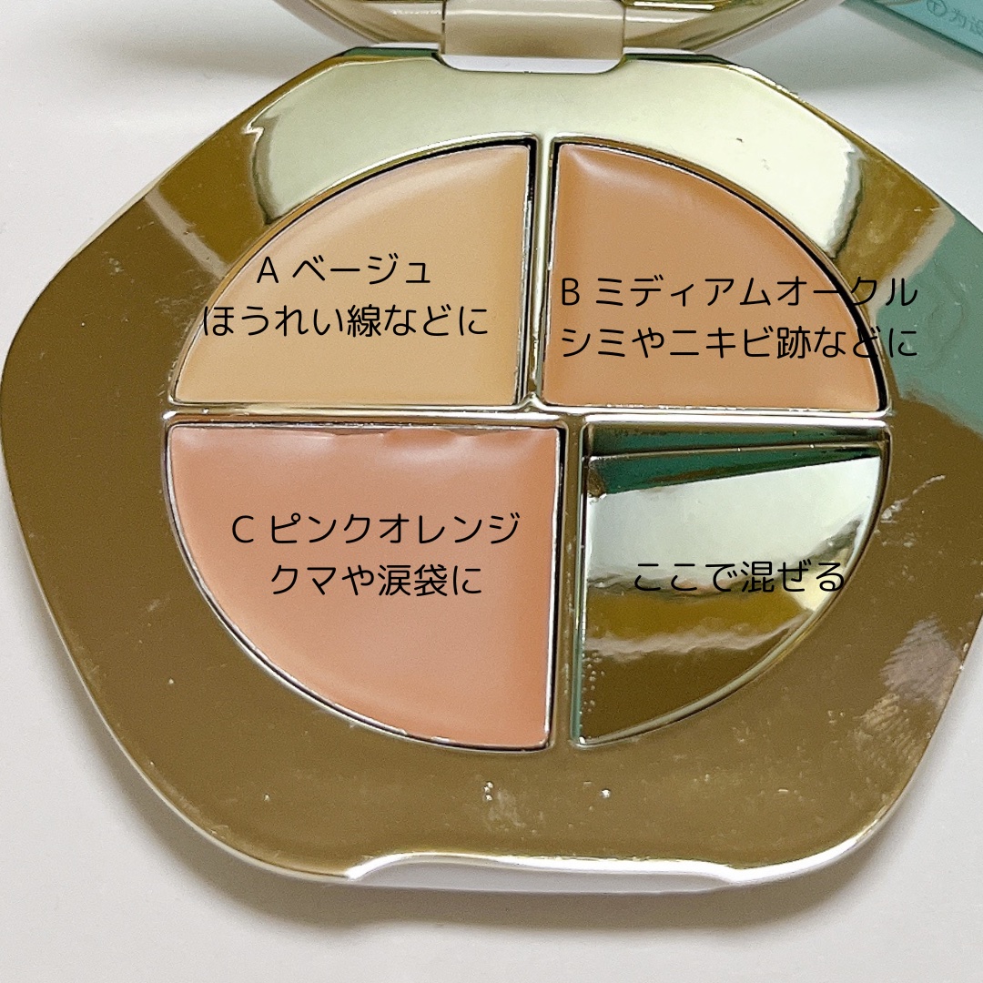 TIMAGE  クリーミーコンシーラーパレット/TIMAGE/パレットコンシーラーを使ったクチコミ（2枚目）