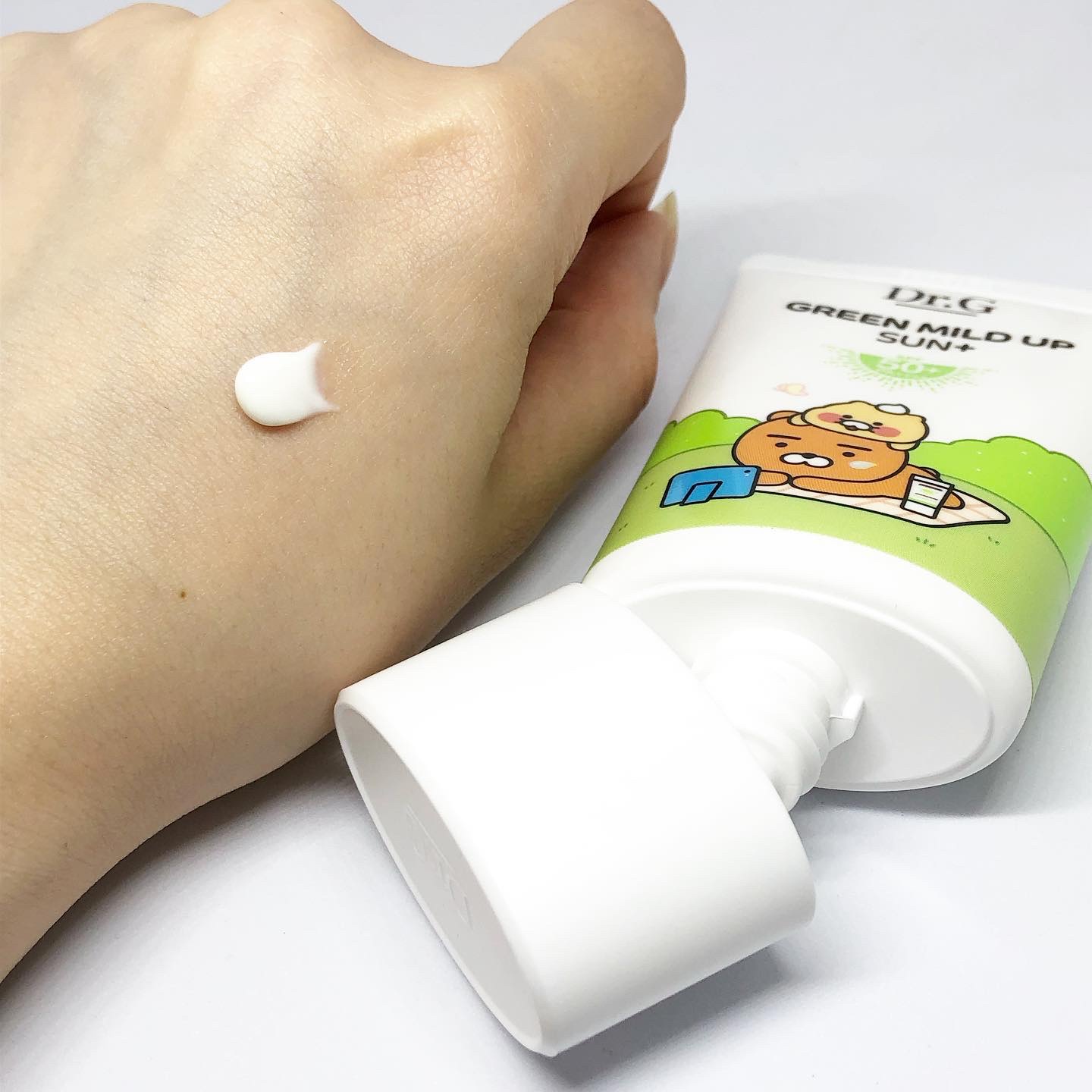グリーンマイルドアップサンプラス/Dr.G/日焼け止めクリームを使ったクチコミ（2枚目）