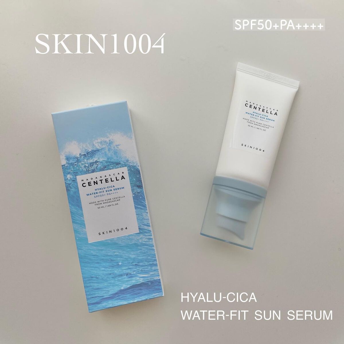 ヒアルーシカ ウォーターフィット サンセラム/SKIN1004/日焼け止めローションを使ったクチコミ(1枚目)