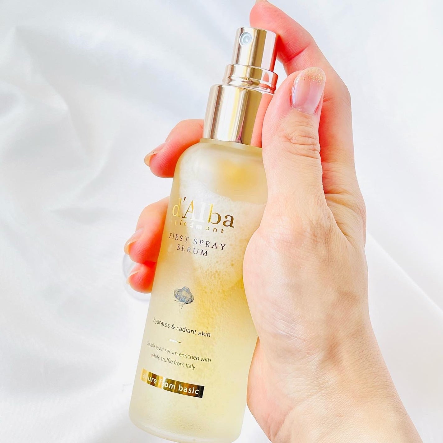 ダルバ ホワイトトリュフファーストスプレーセラム/ダルバ/ミスト状化粧水を使ったクチコミ(5枚目)