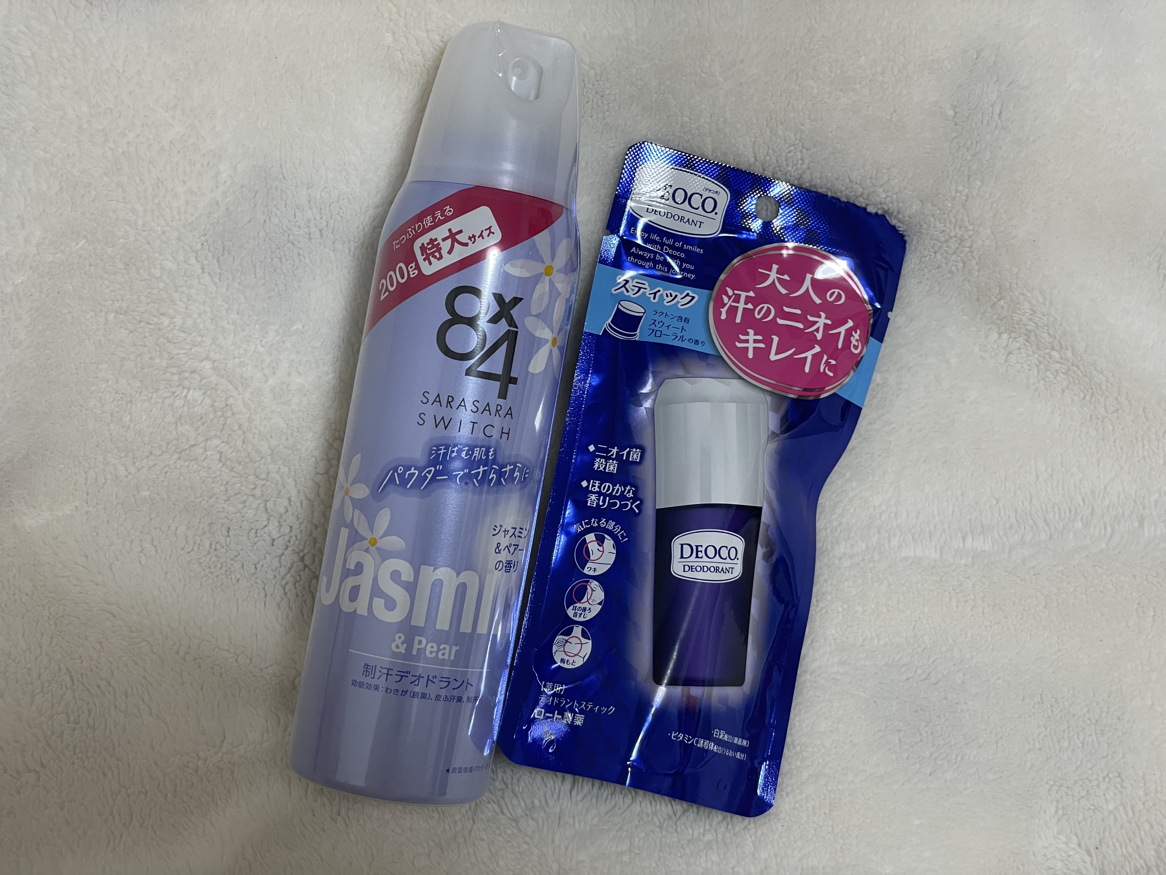 パウダースプレー ジャスミン＆ペアーの香り/８ｘ４/デオドラント・制汗剤を使ったクチコミ（1枚目）