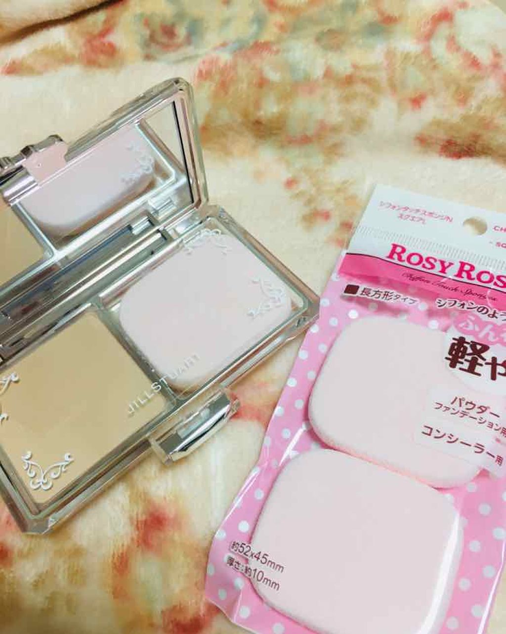 シフォンタッチスポンジN スクエアL 2P/ロージーローザ/パフ・スポンジを使ったクチコミ（1枚目）