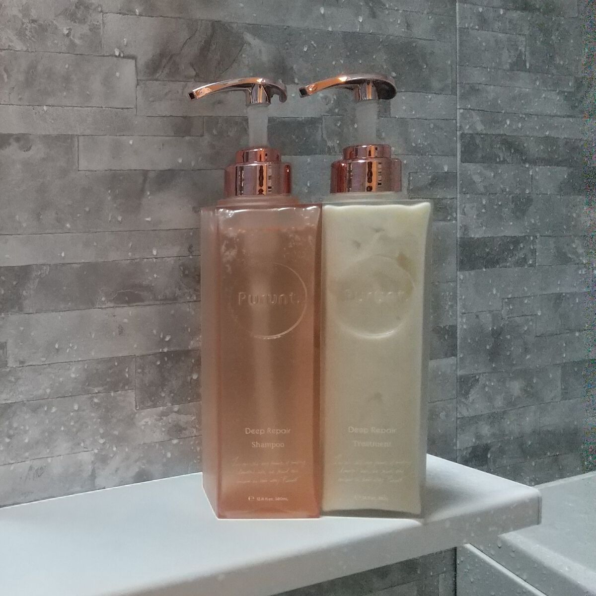プルント ディープリペア美容液シャンプー／トリートメント/Purunt./市販シャンプーを使ったクチコミ（1枚目）
