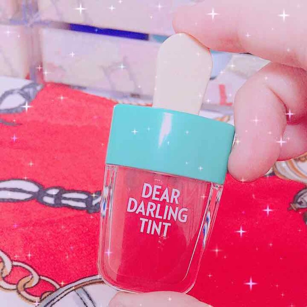 ディアダーリン ウォータージェルティント （アイスティント）/ETUDE/口紅を使ったクチコミ（1枚目）