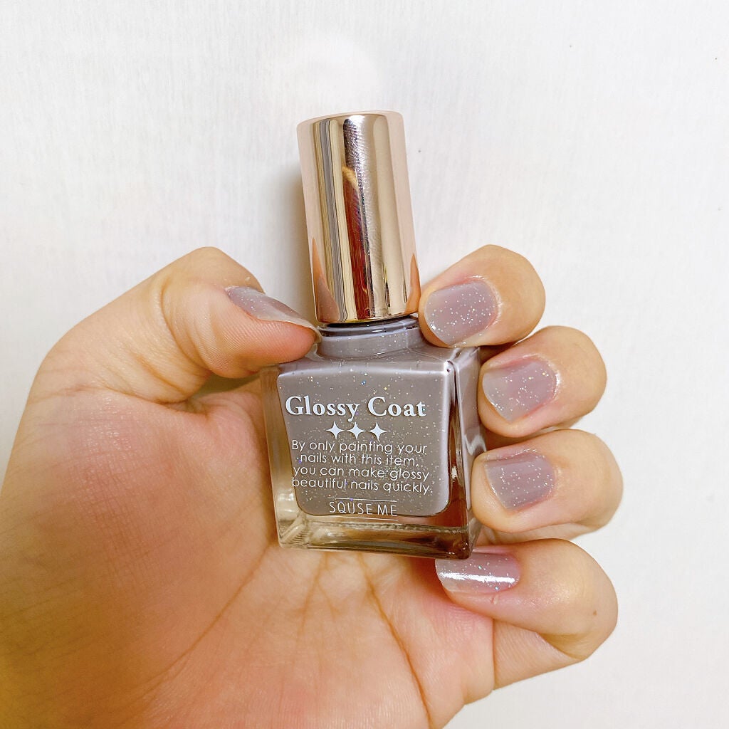 グロッシーコート/スキューズミー/オールインワンネイルを使ったクチコミ(5枚目)